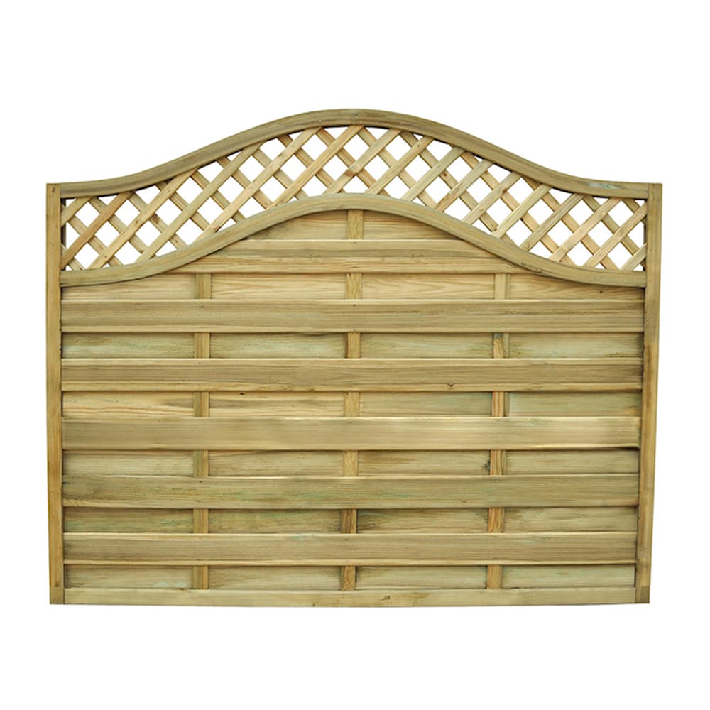 Pressure Treated Decorative Europa Prague Fence Panel 6ft x 5ft Pack of 5