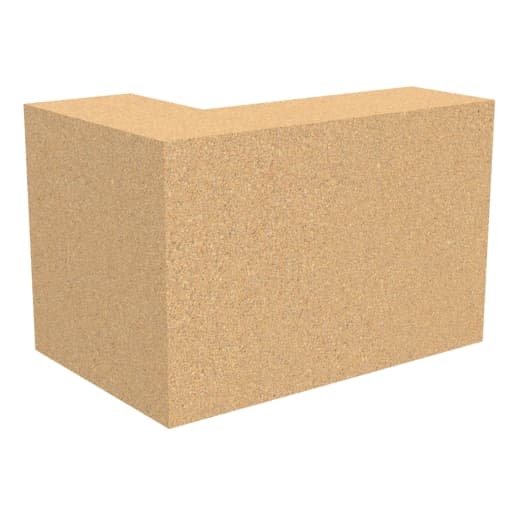 Forticrete Brown Aggregate Quoin Q2 Bath, Size: 330/215x100x215mm