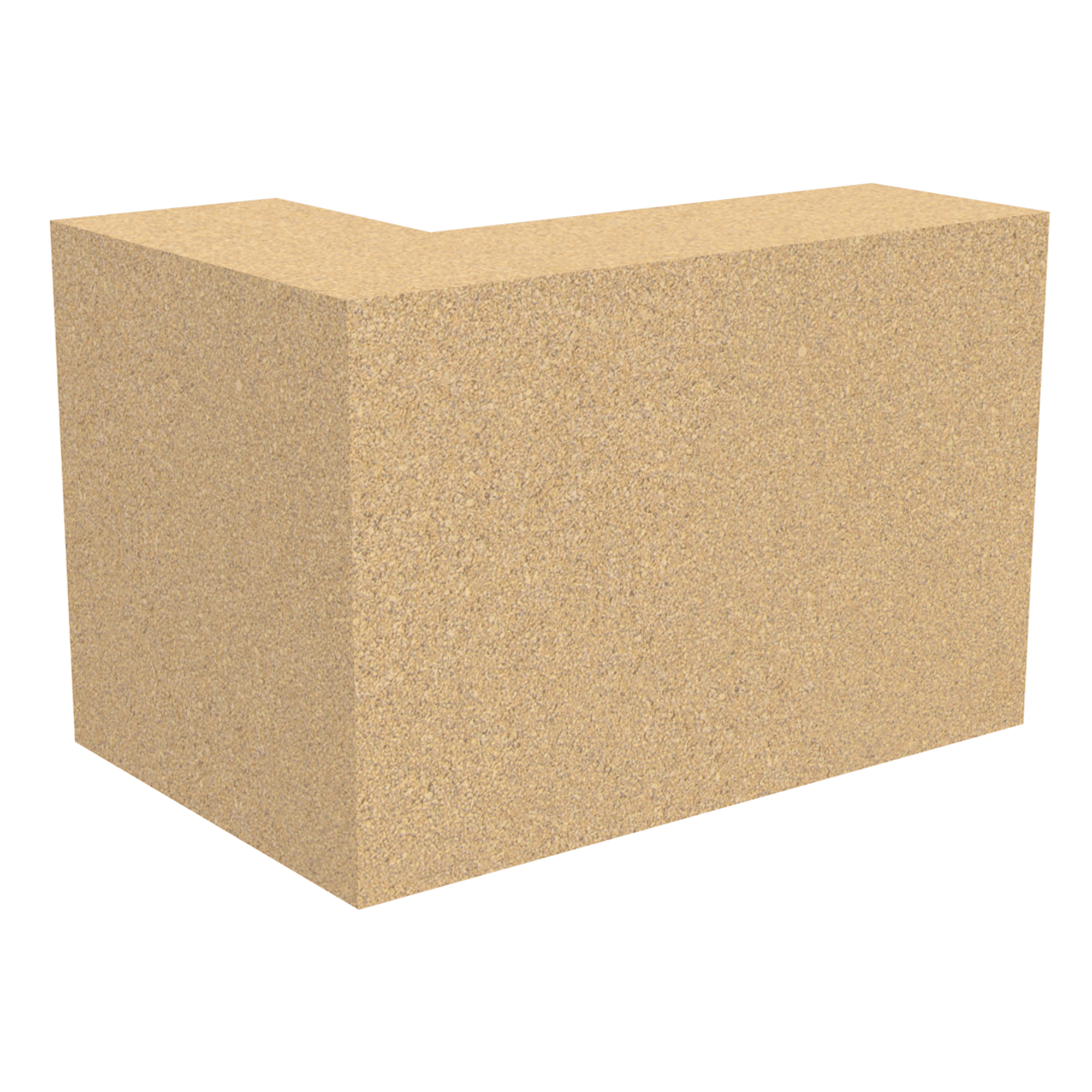 Forticrete Brown Aggregate Quoin Q2 Bath, Size: 330/215x100x215mm