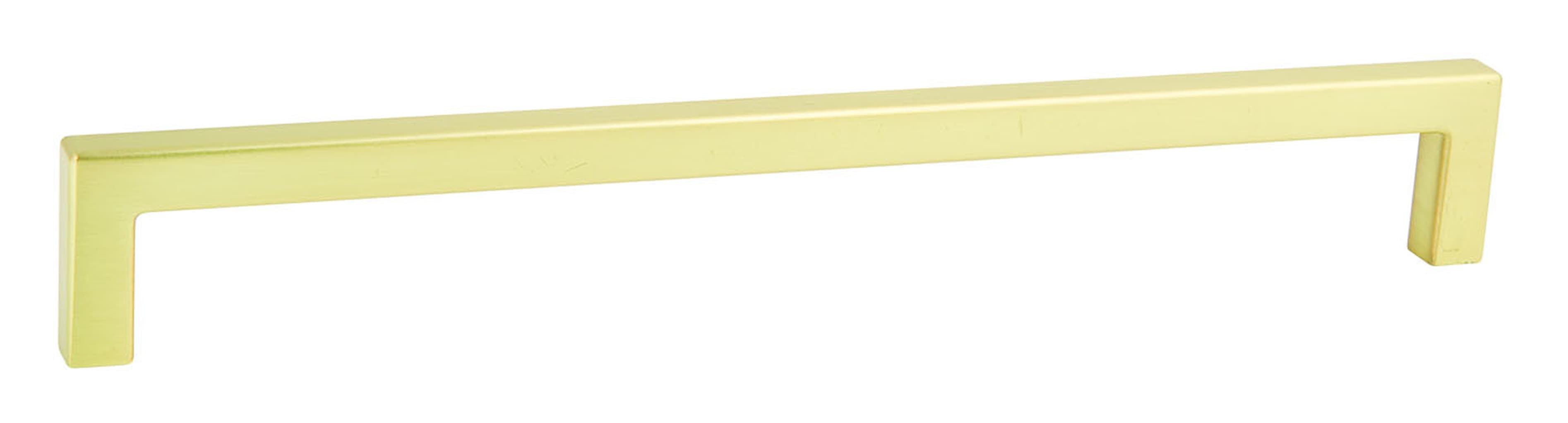 U Pull Handle Brushed Brass 128mm Centre