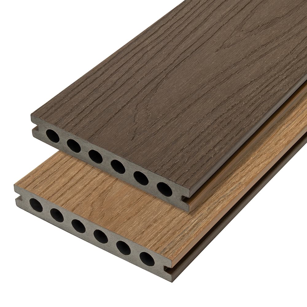 Cladco Composite Decking Board Rosewood & Burnt Oak 23mm x 143mm x 3600mm