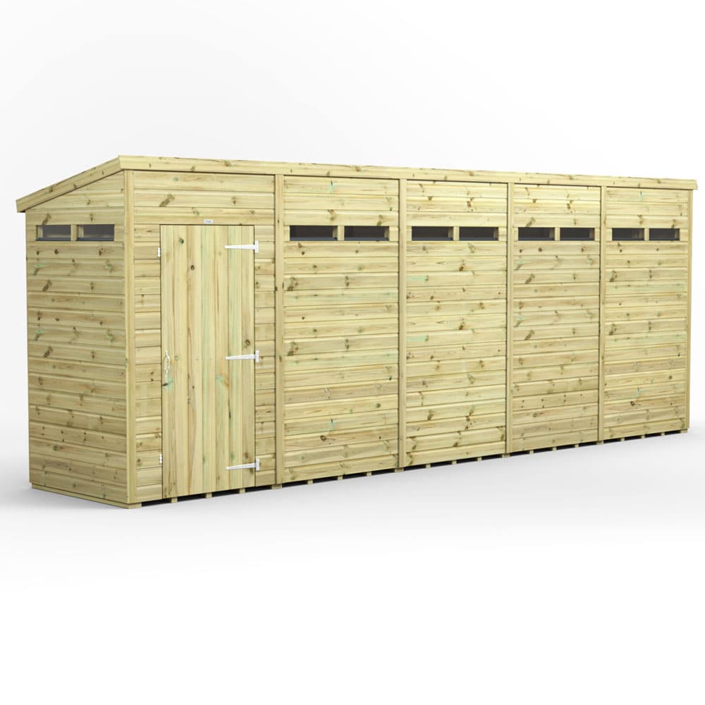 Powersheds 20x4 Premium Powersheds Security Pent
