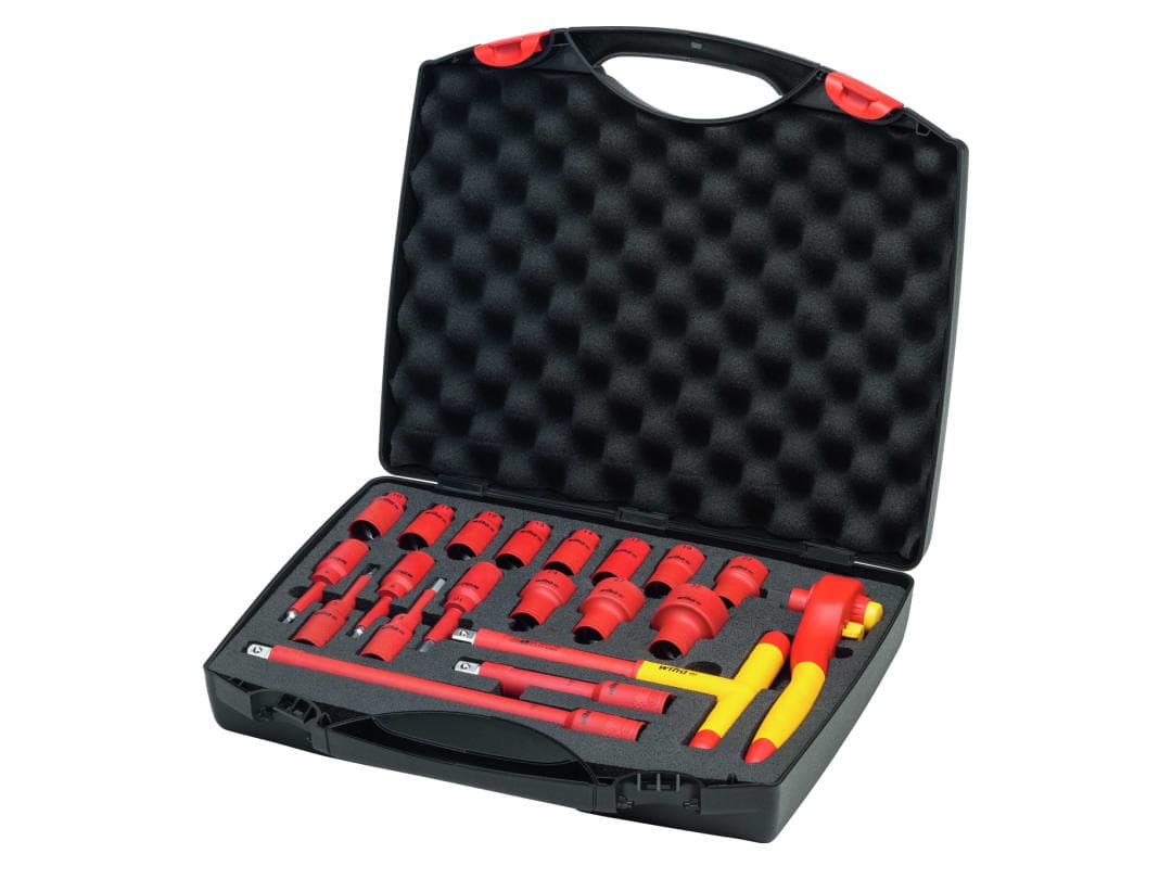 Wiha Insulated 1/2in Ratchet Wrench Set, 21 Piece (inc. Case) 43024