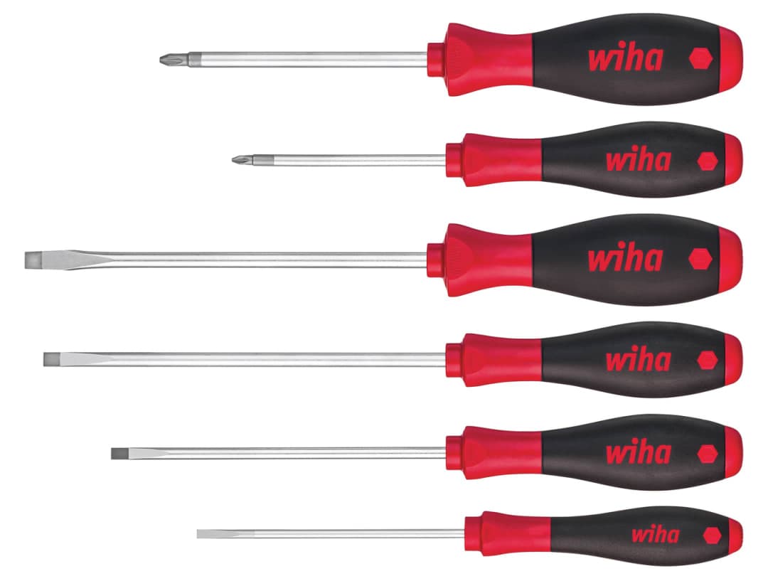 Wiha SoftFinish® SL/PZ Screwdriver Set, 6 Piece 07153