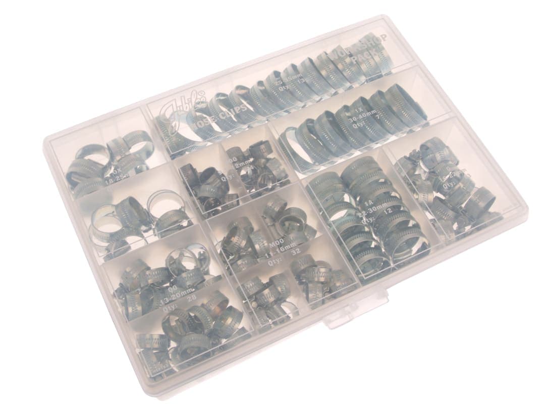 Jubilee® Workshop Pack 143 Assorted Hose Clips (Mild Steel) HCP143MS