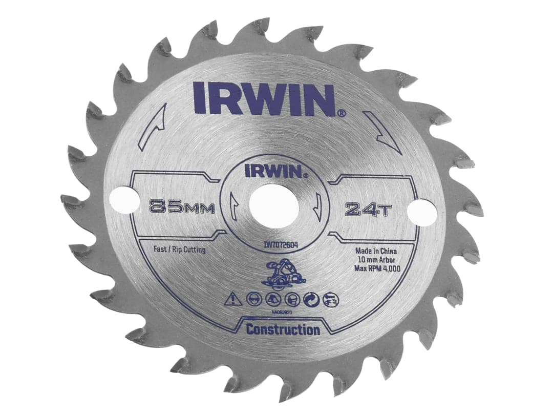 Irwin IRWIN® General Purpose Saw Blade 85 x 10mm x 24T ATB IW7072604