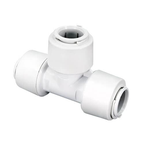 FloPlast Flofit+ Push Fit Tee - 15mm - Pack of 10