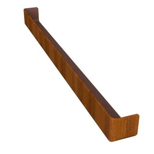 Golden Oak Fascia Board Double End Corner - 600mm x 45mm