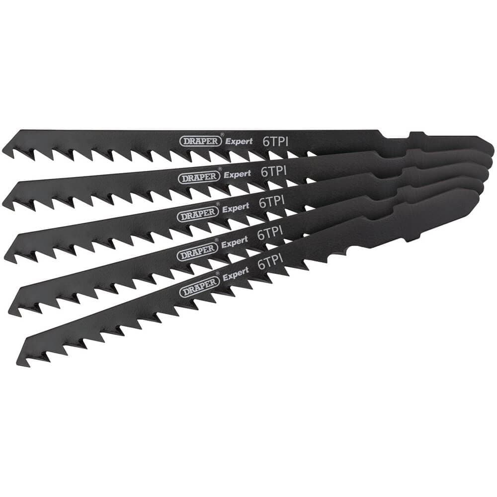 Draper 81727 Dt244D Jigsaw Blade Set 100Mm (5 Piece) per set
