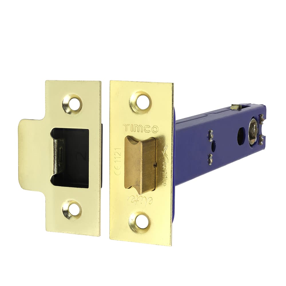 Timco 675015 Architectural Tubular Latch - Electro Brass & Satin Nickel 128Mm Plain Bag 1