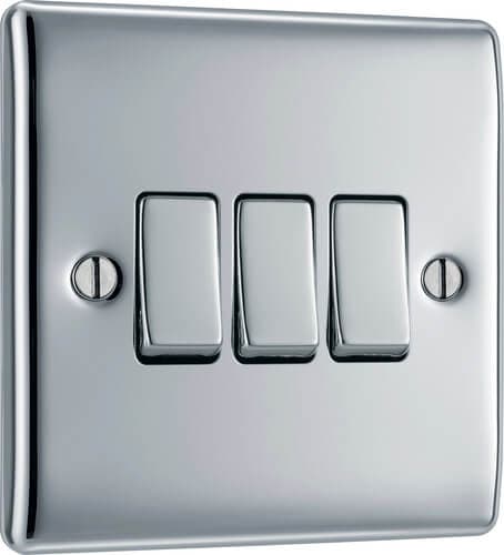 Screwless Flatplate Brushed Steel Single Slave Telephone Socket FBSBTS1-01