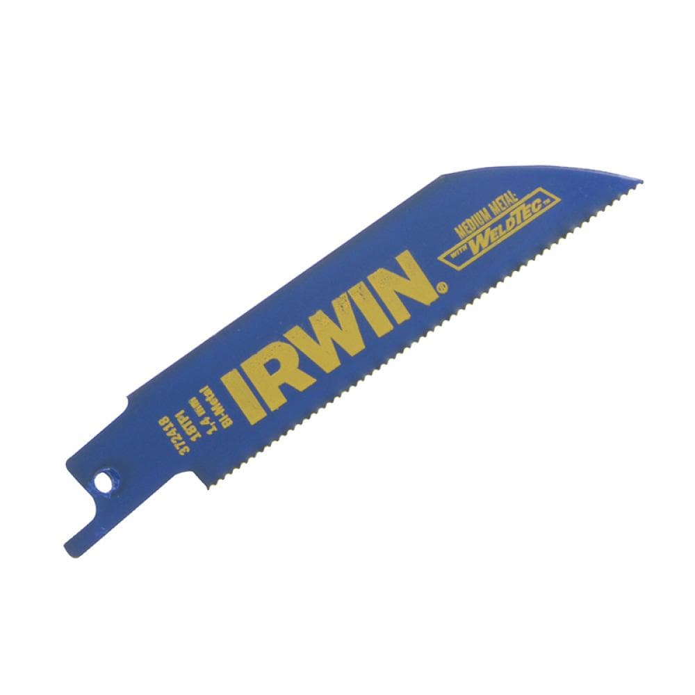 Irwin® 10504148 418R Sabre Saw Blade Metal Cutting 100Mm 18 Tpi Pack Of 5