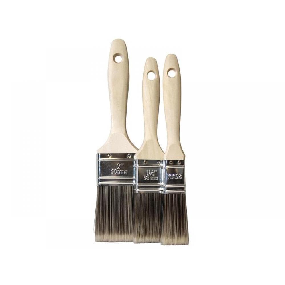 Faithfull 75005003 Tradesman Synthetic Paint Brush Set 3 Piece