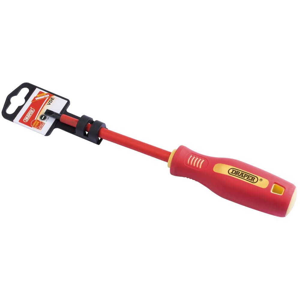 Draper 46518 Fully Insulated Plain Slot Screwdriver 5.5 X 125Mm each