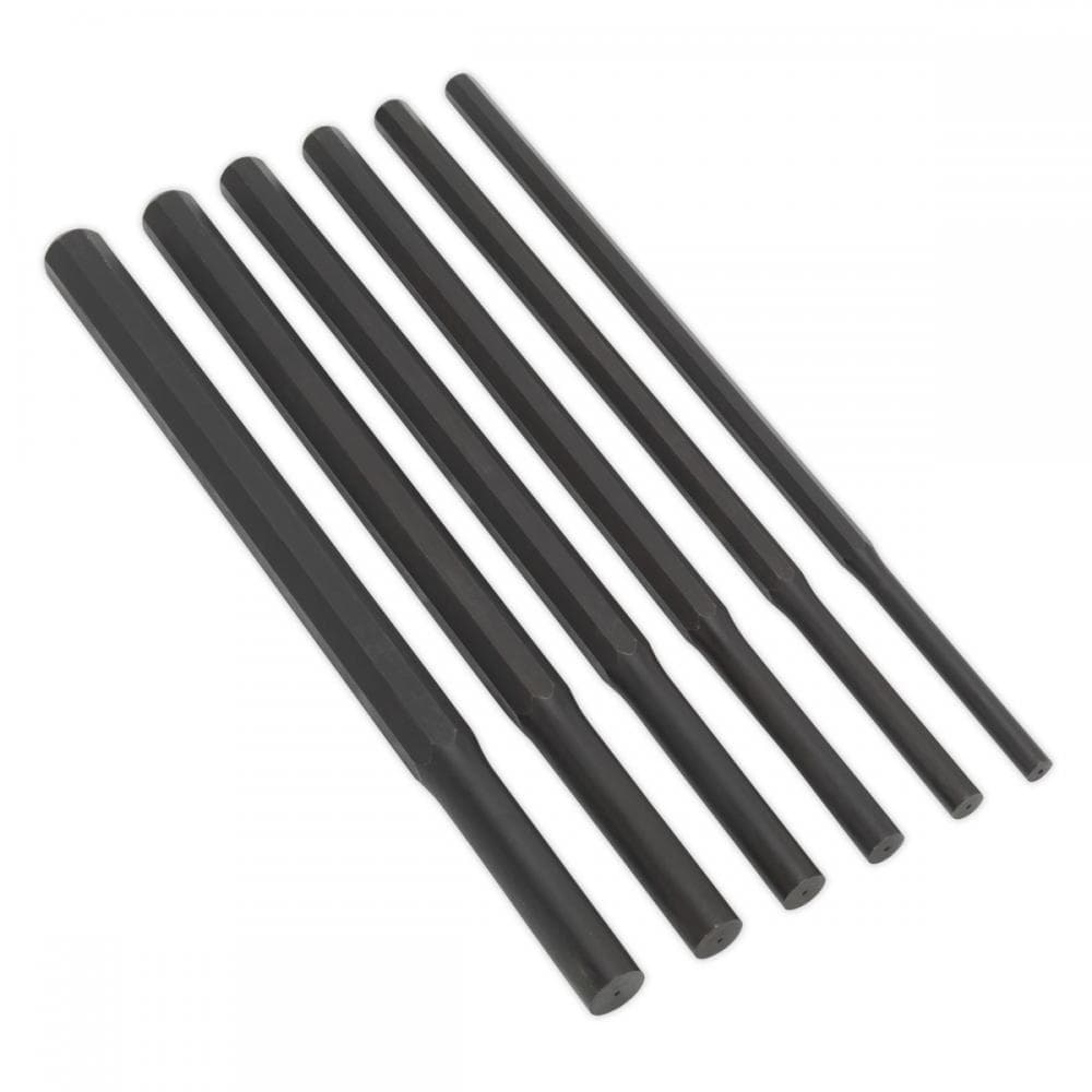 Sealey AK91226 Parallel Pin Punch Set 6Pc Heavy-Duty Metric