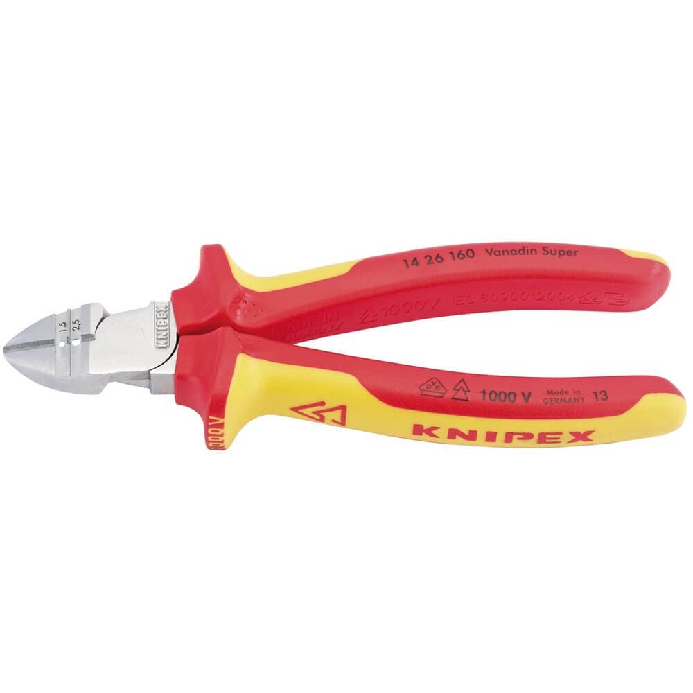 Knipex 34055 14 26 160Sb Vde Fully Insulated Diagonal Wire Strippers And Cutters each