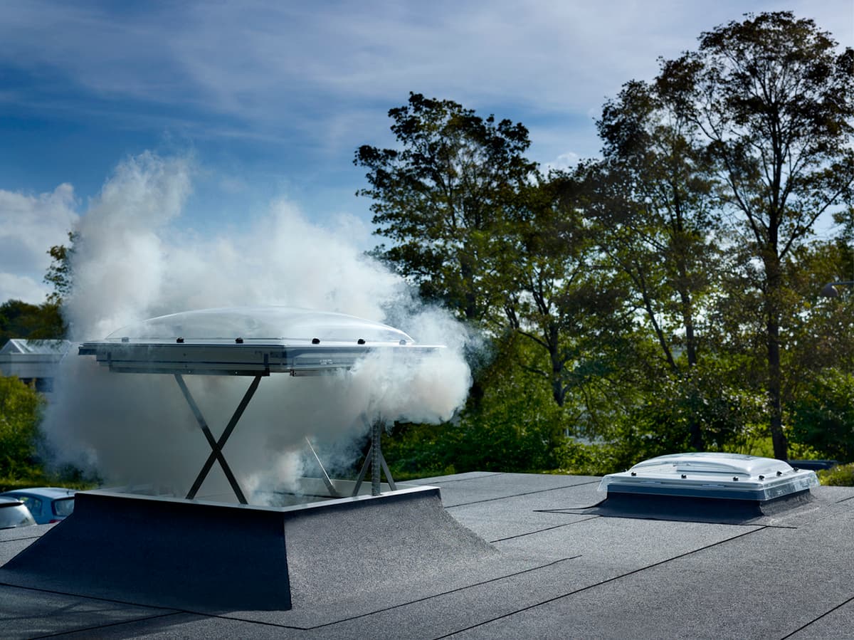 Velux Flat Roof Smoke Vent Window 1200 x 1200mm CSP 120120 1073Q