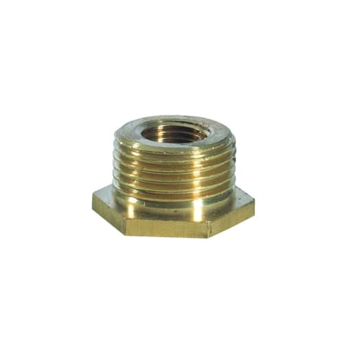 Brass Hexagon Bush 1/2in x 1/4in
