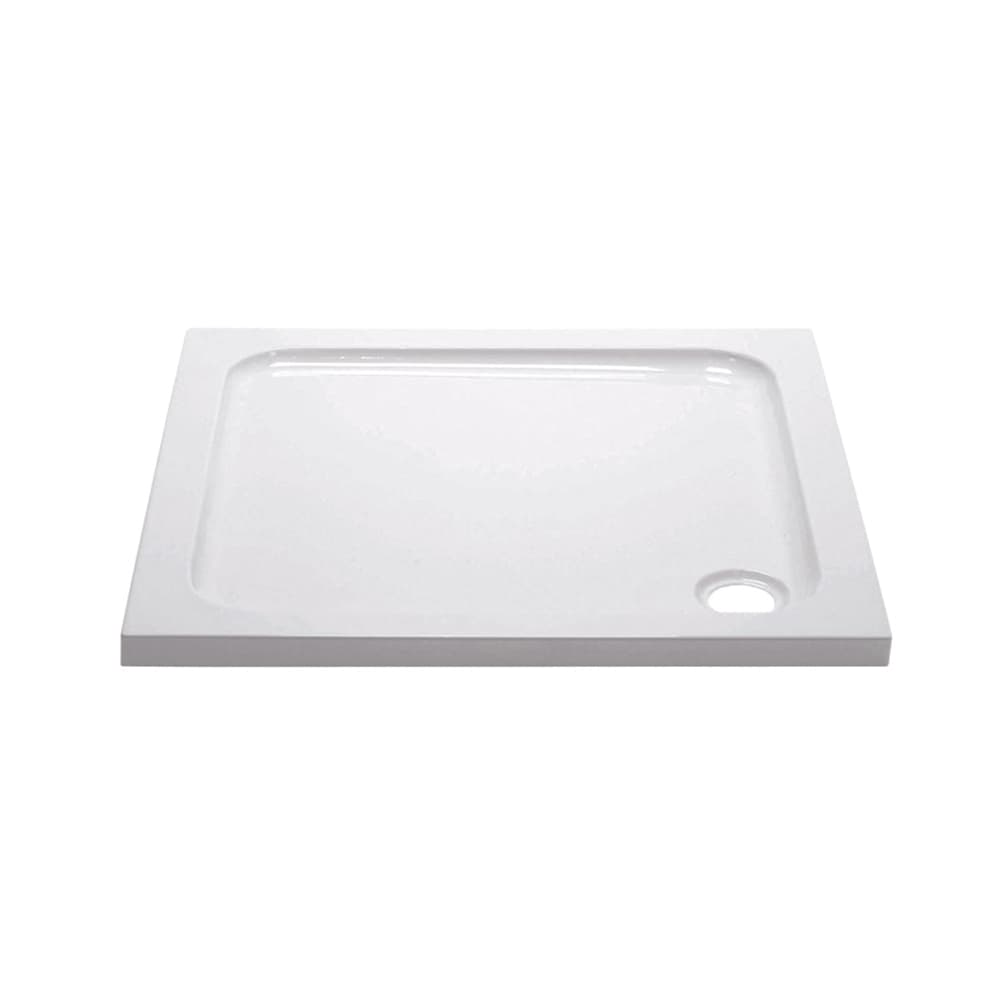 Bathrooms From Travis Perkins Slimline Shower Tray White 800 x 800mm