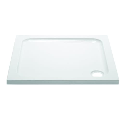 Bathrooms From Travis Perkins Slimline Shower Tray White 800 x 800mm
