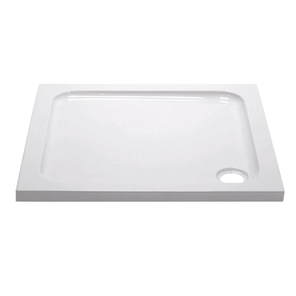 Bathrooms From Travis Perkins Slimline Shower Tray White 800 x 800mm