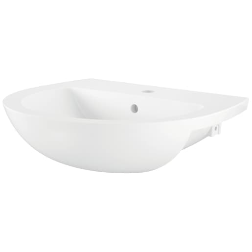 Bathrooms From Travis Perkins Swindale Semi Recessed Basin 550 x 460mm