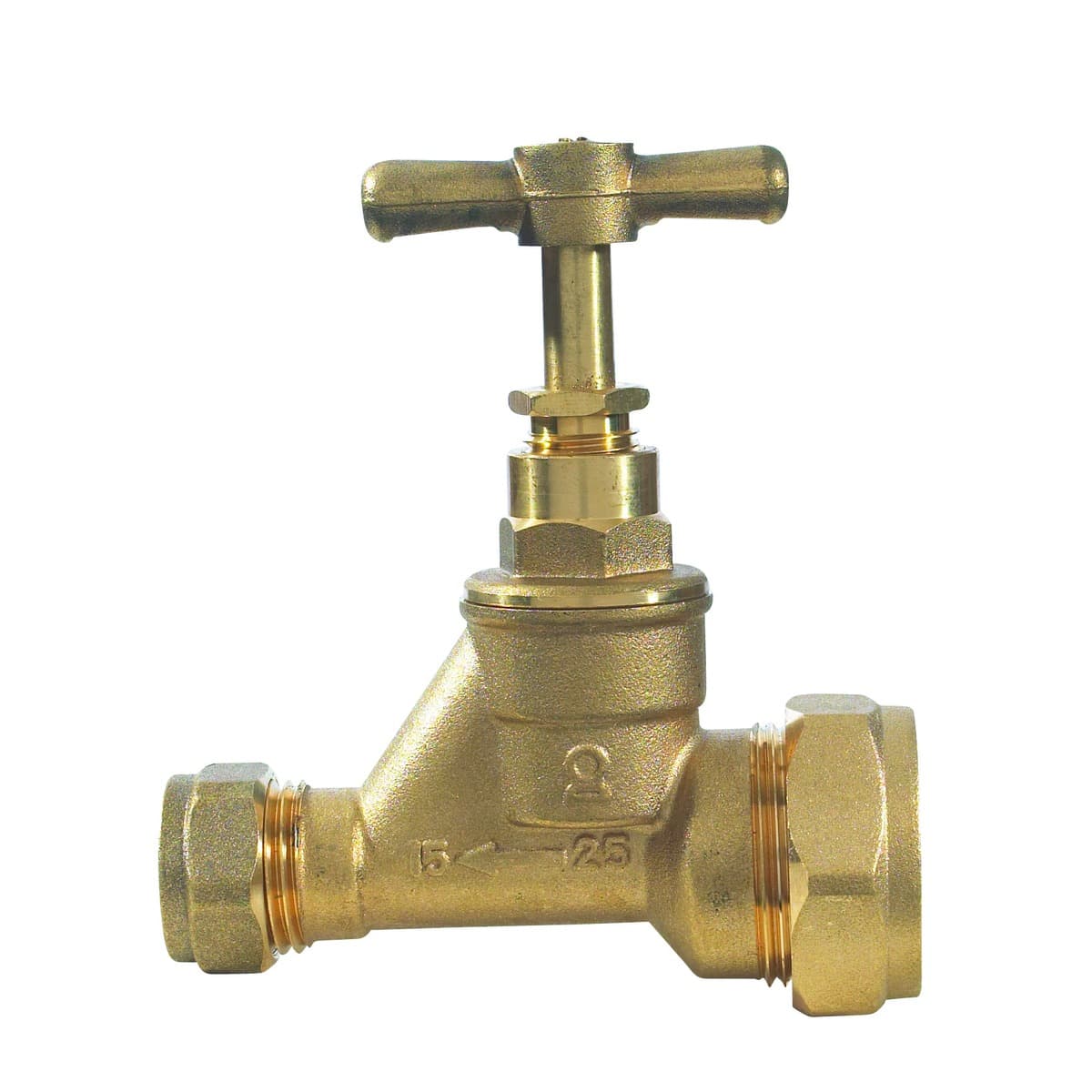 WRAS Stop Cock Copper x Poly 15mm x 25mm EN1213