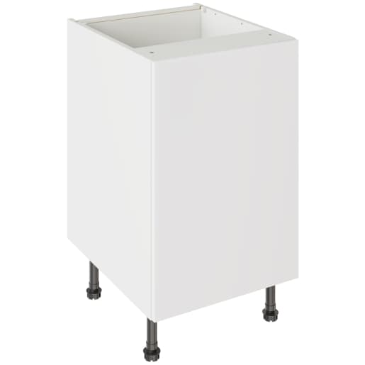 Flatpack 500 Base Kitchen Cabinet Slab Supermatt White