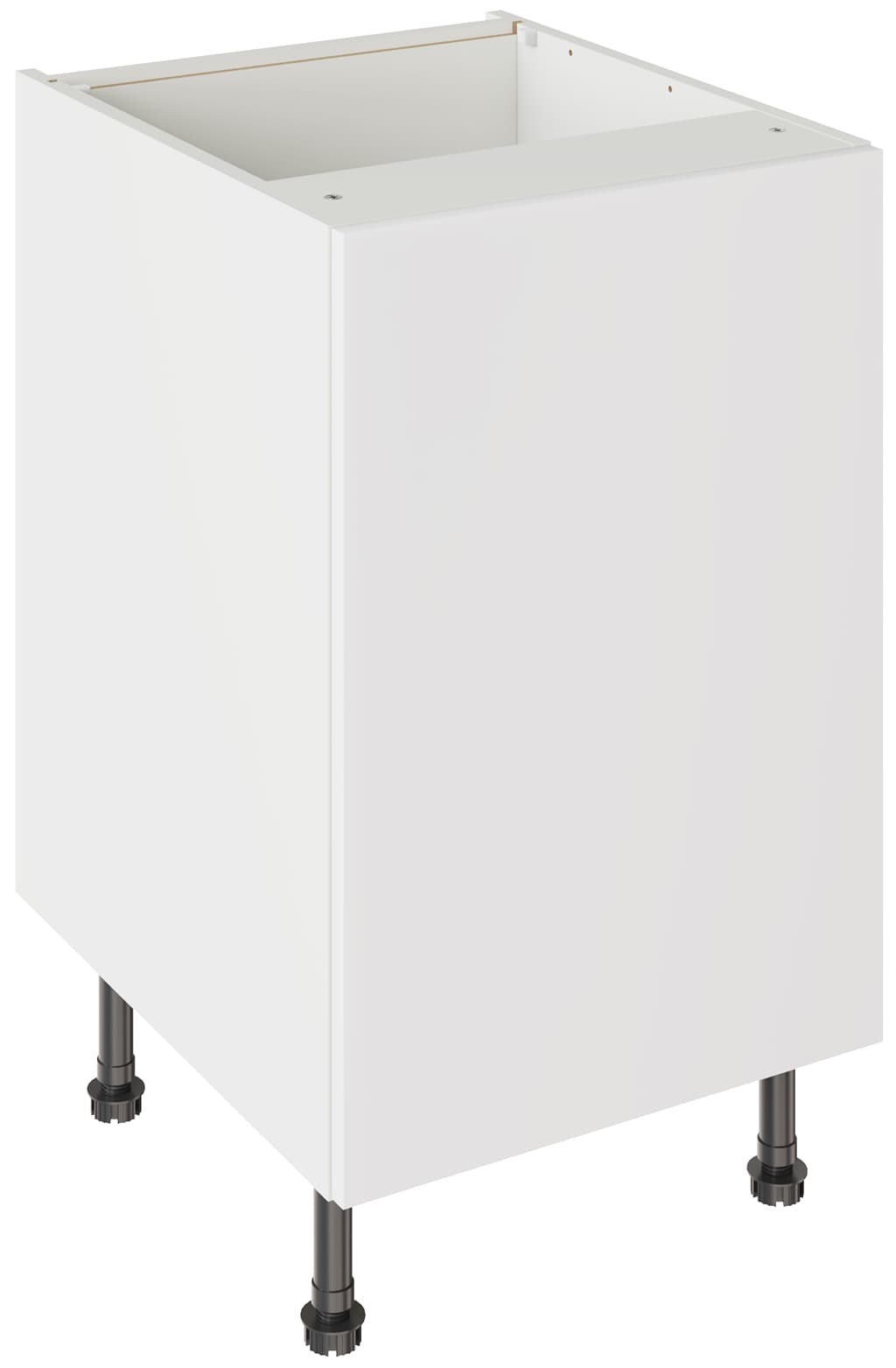Flatpack 500 Base Kitchen Cabinet Slab Supermatt White