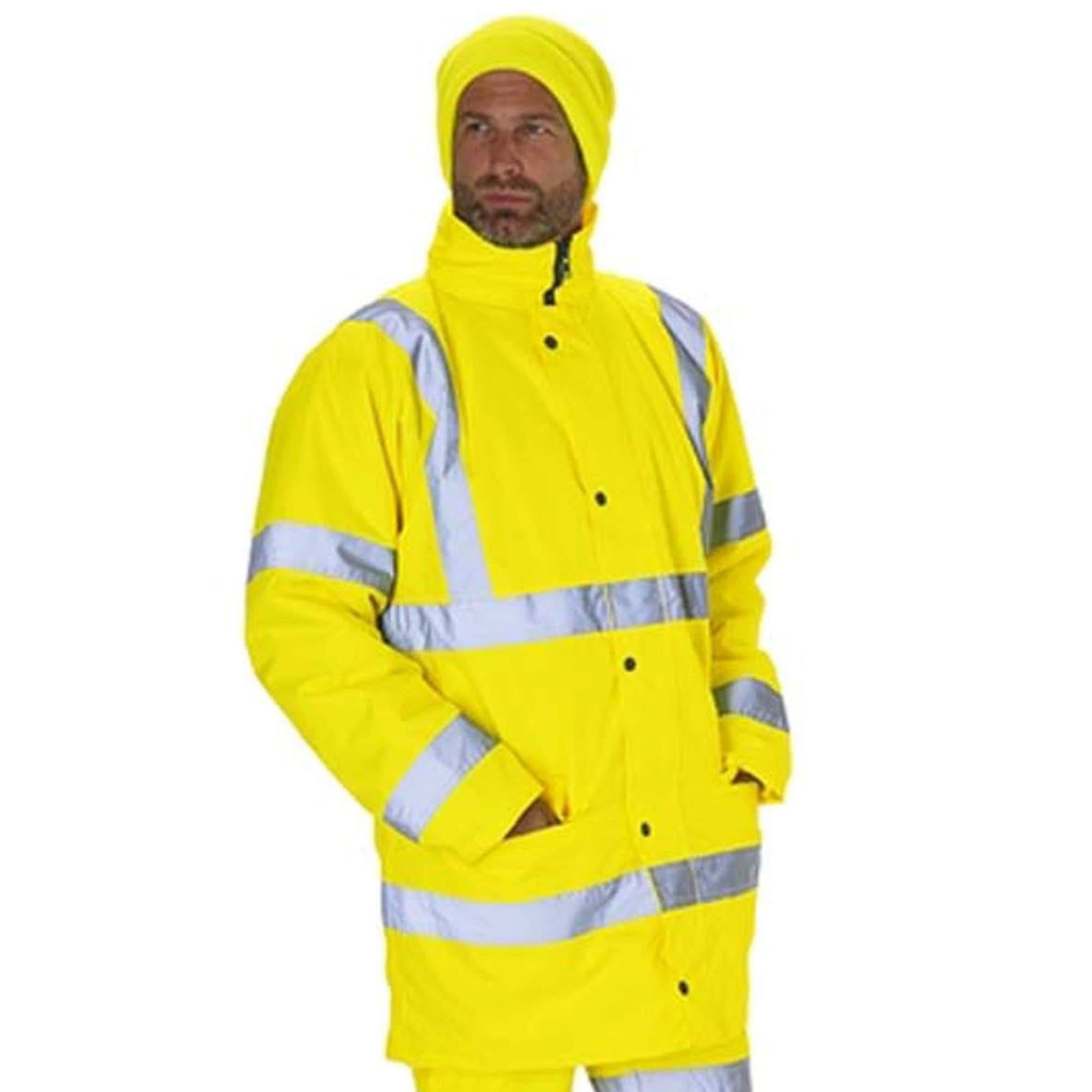 KeepSAFE Hi Vis Yellow Highway Jacket L
