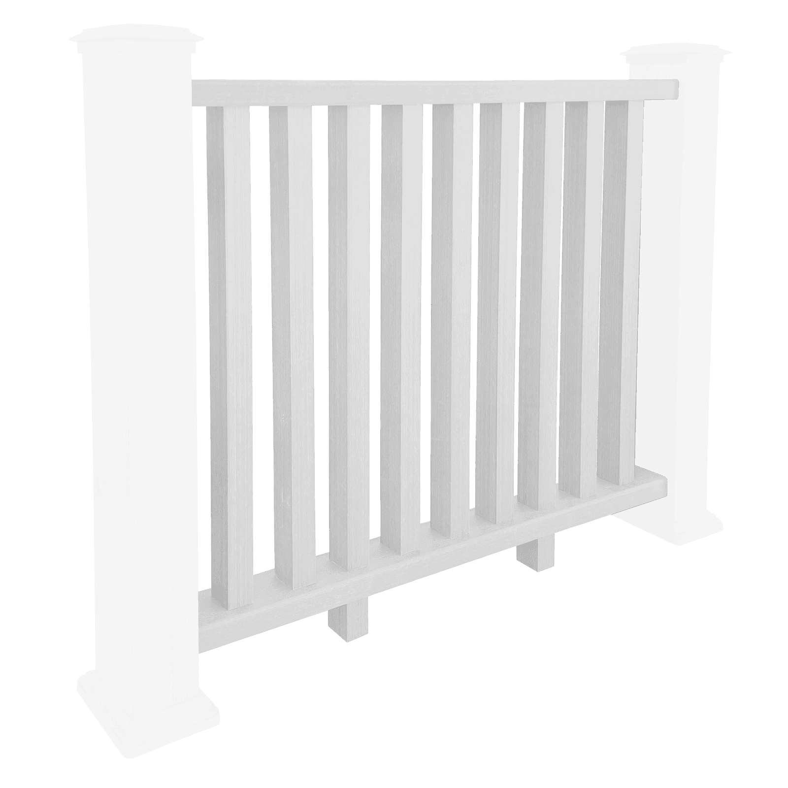 Composite Balustrade Railing - White Onyx 1.2m
