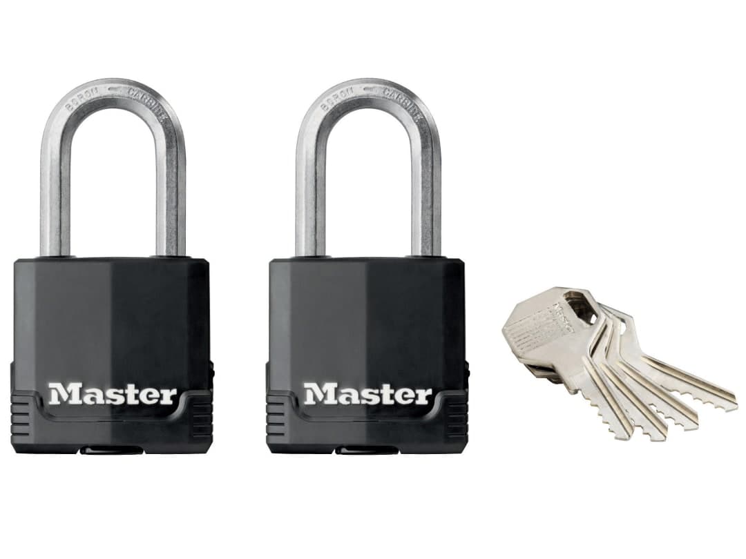 Master Lock Excell™ Weather Tough 45mm Padlock 4-Pin - Keyed Alike x 2 M115EURTLF