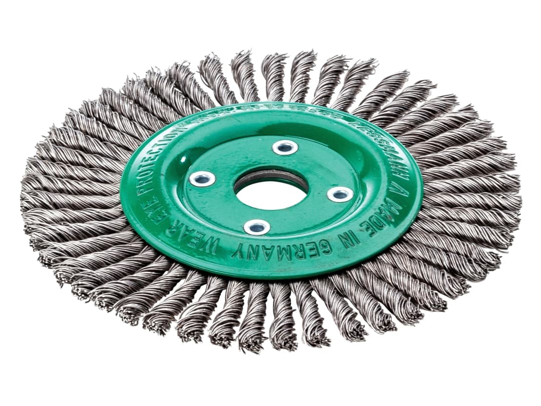 Lessmann Pipeline Brush 40 Knots 125 x 22.2mm Bore Stainless Steel Wire 473.801.40