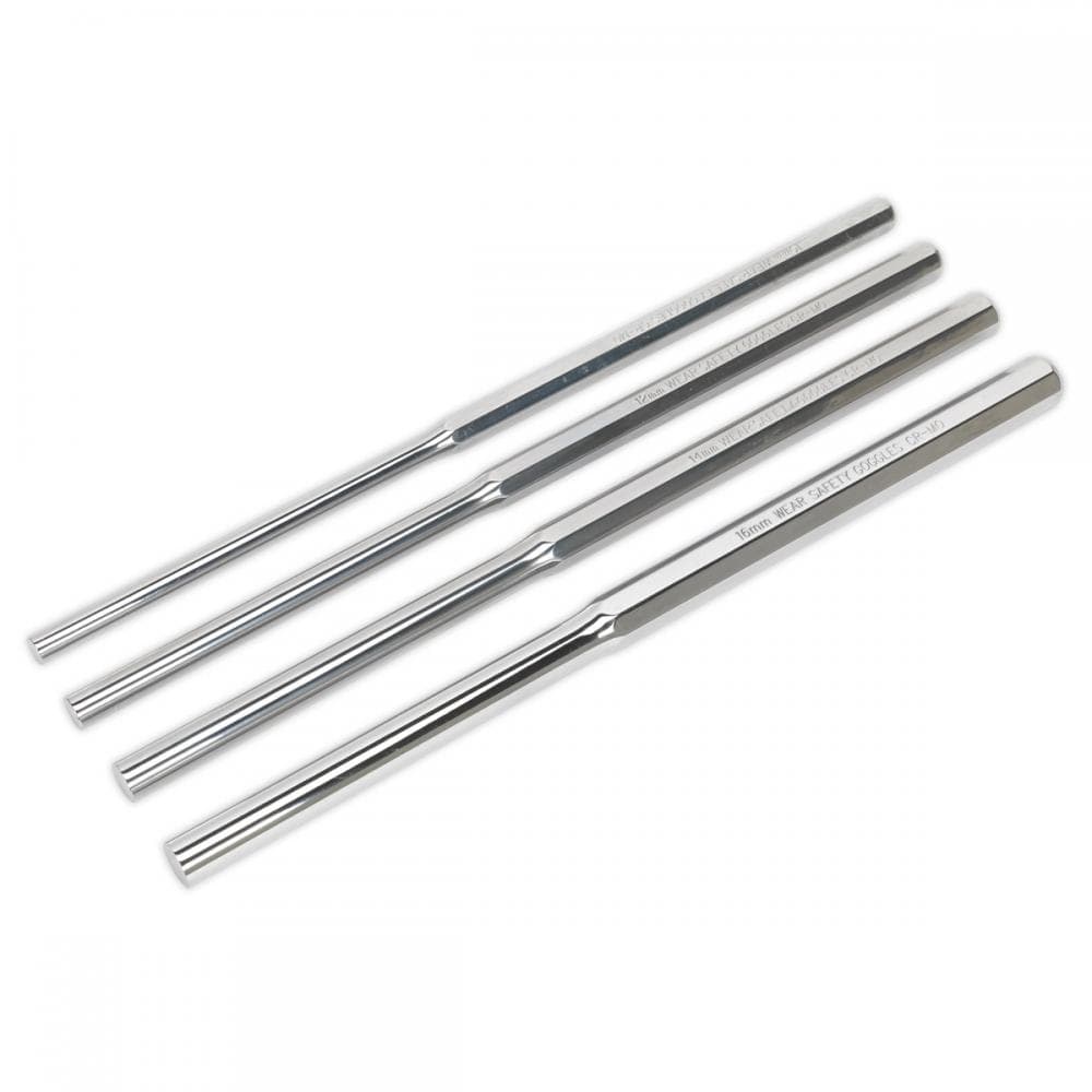 Sealey AK9147 Parallel Pin Punch Set 4Pc Extra-Long