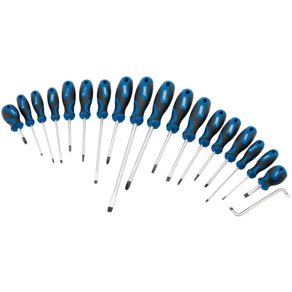 Draper 09548 Soft Grip Screwdriver Set (19 Piece) per set