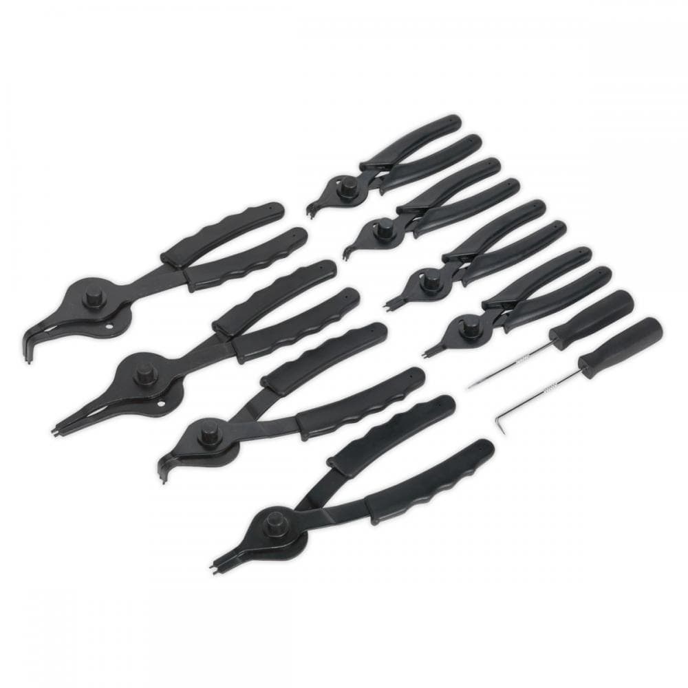 Sealey S01064 Circlip Pliers Set 10Pc Internal/External