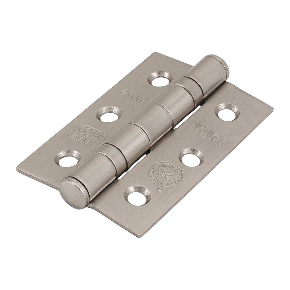 Timco 334789 Grade 7 Fire Door Hinges - Satin Nickel 76 X 51 X 2.2