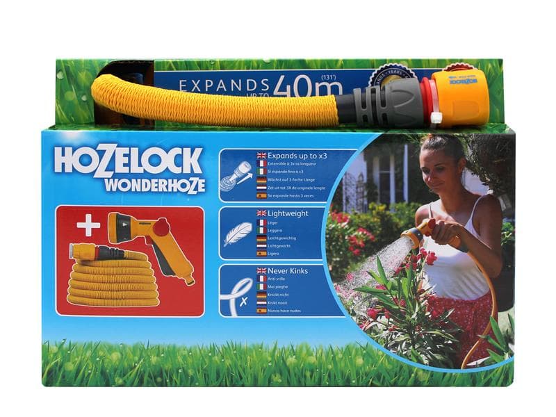Hozelock 100-101-263 Wonderhoze 40M With Multi Spray Gun