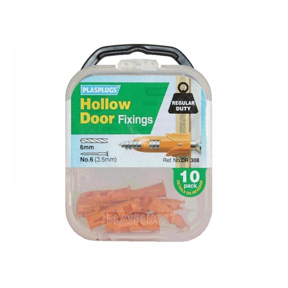Plasplugs DR308 Dr 308 Hollow Door Fixings (10)