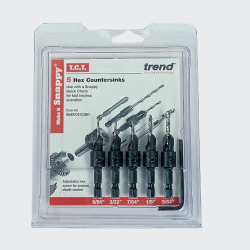 Trend Snappy 5 Piece Tct Countersink Set Set 1 SNAP/CSTC/SET