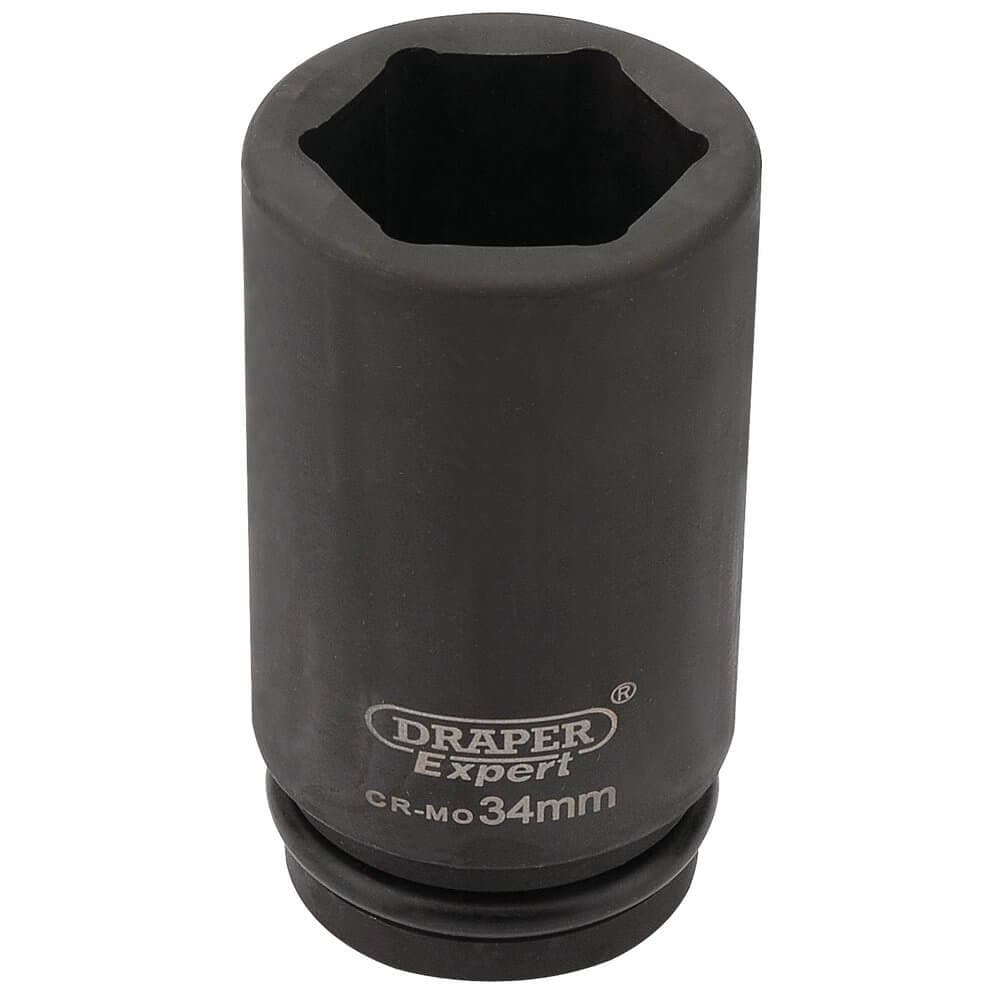 Draper Expert 27142 Hi-Torq® 6 Point Deep Impact Socket 3/4in Sq. Dr. 34Mm each