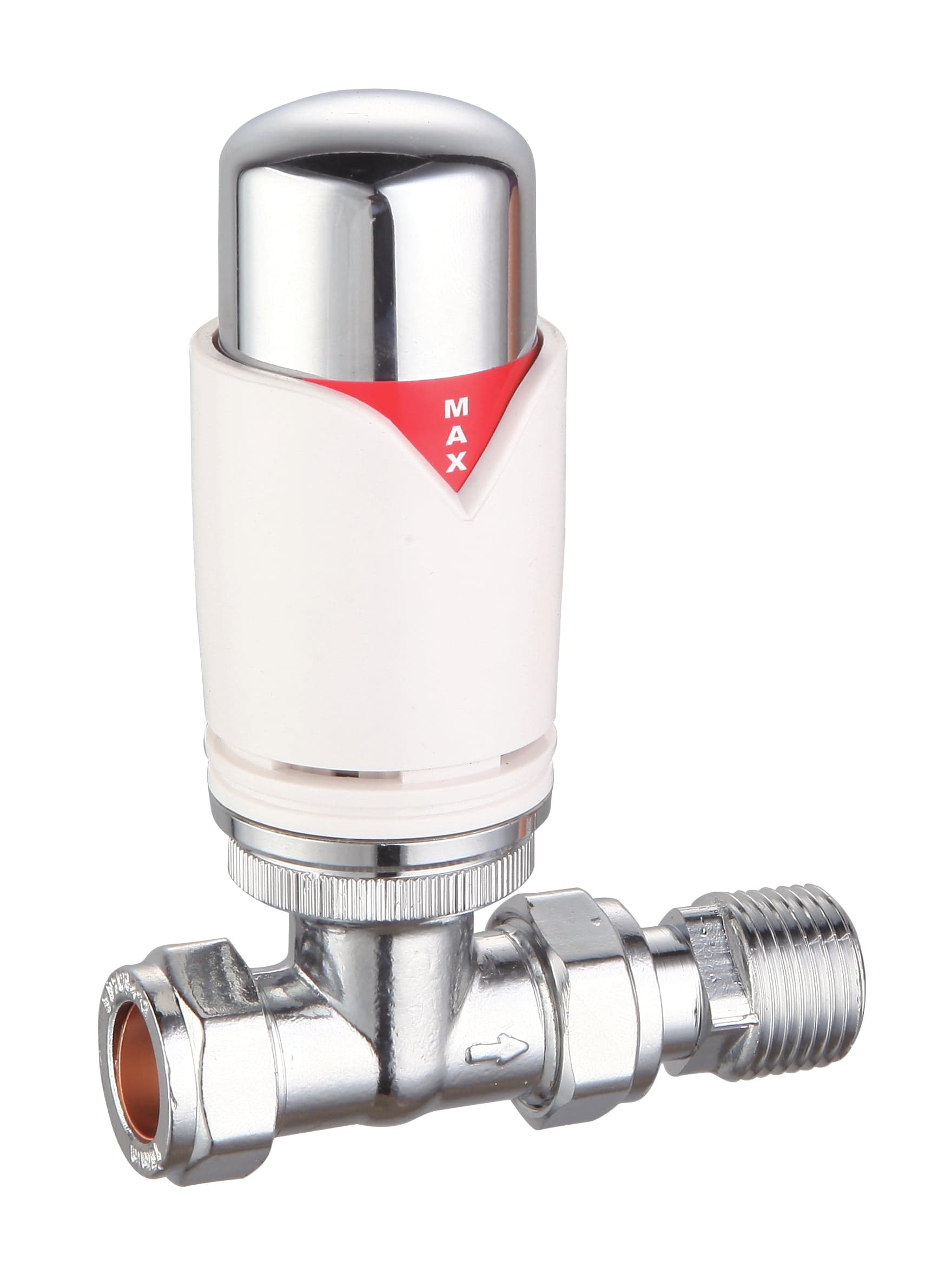 Mv Deluxe Straight Radiator Valve 15Mm (Thermo) TRVSD