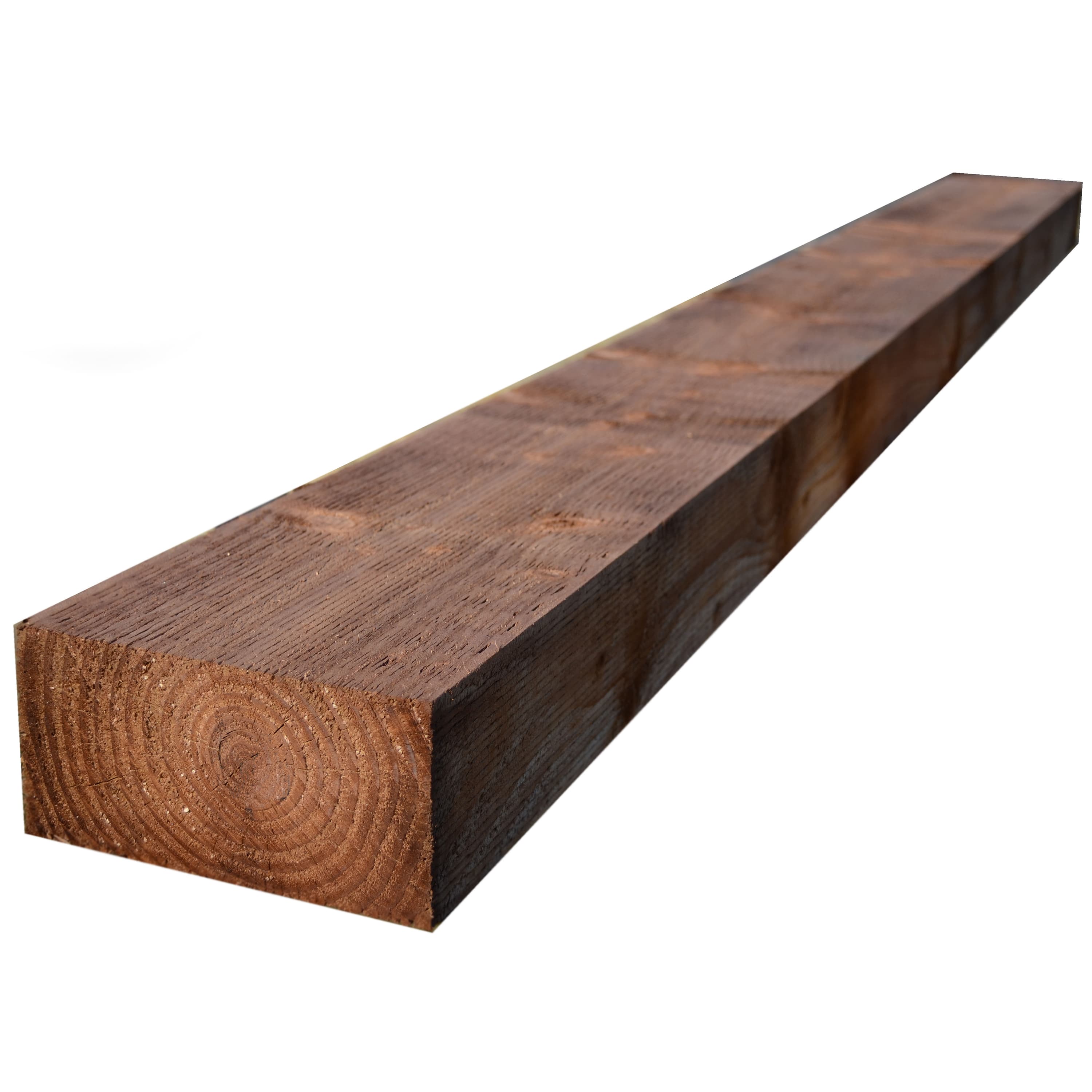 Bsw Timber Brown Redwood Incised Treated UC4 Sleeper, 100x200mm x 2.4m