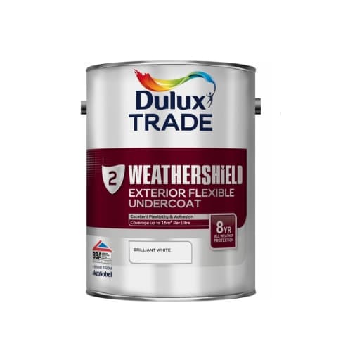 Dulux Trade Weathershield External Undercoat 5L Brilliant White