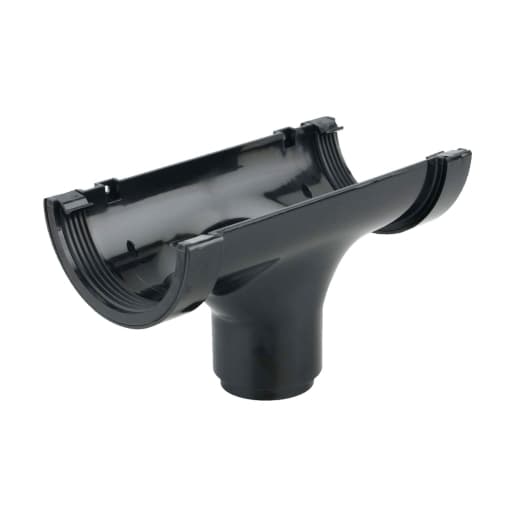Wavin Osma RoundLine straight running outlet 112mm black 0T624B