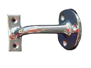 4Trade Handrail Bracket Chrome Plated 64mm