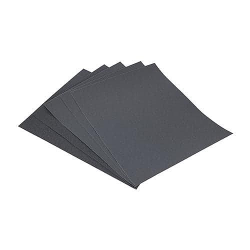 Wet & Dry Sanding Sheets - Grit 180 & 320 - Black 230 x 280mm (5 Sheets)