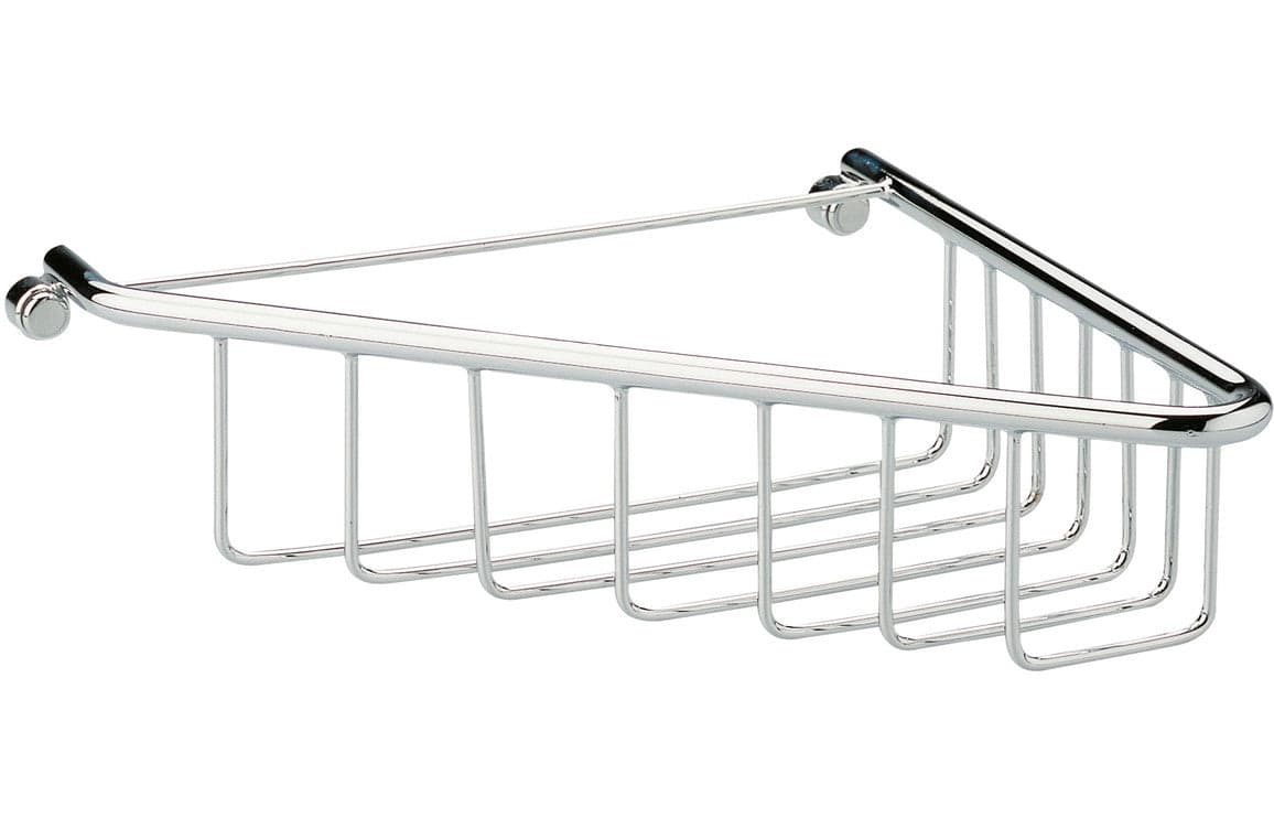 Penelope 1-Tier Corner Shower Caddy - Chrome