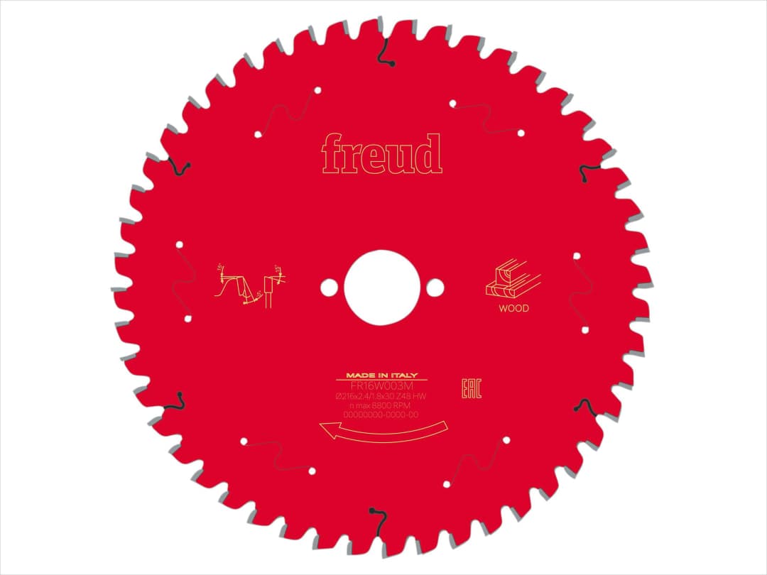 Freud Wood Mitre Saw Blade 216 x 30 x 2.4/1.8mm x 48T F03FS09750