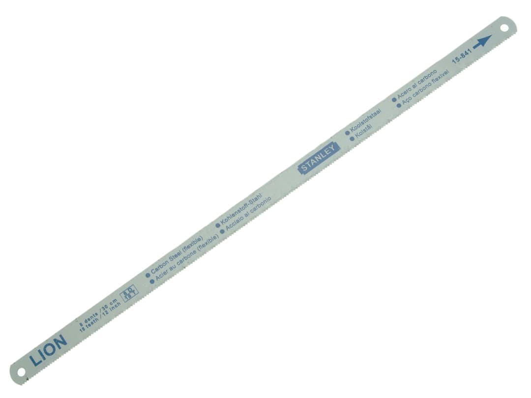 STANLEY® Hand Tools Flexible Hacksaw Blade 300mm (12in) Pack 5 Blades (18 24 & 32 TPI) 0-15-801